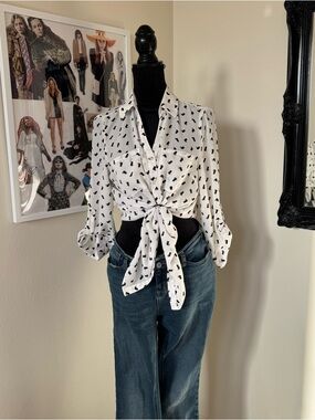 Ivory Cat Blouse